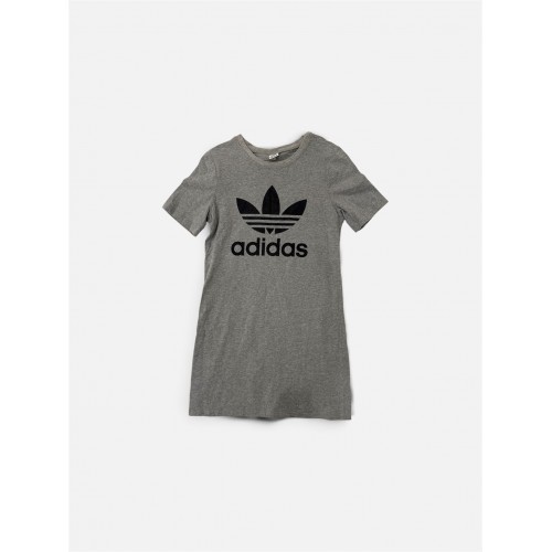 Adidas Originals Trefoil T-Shirt Φόρεμα Γκρι